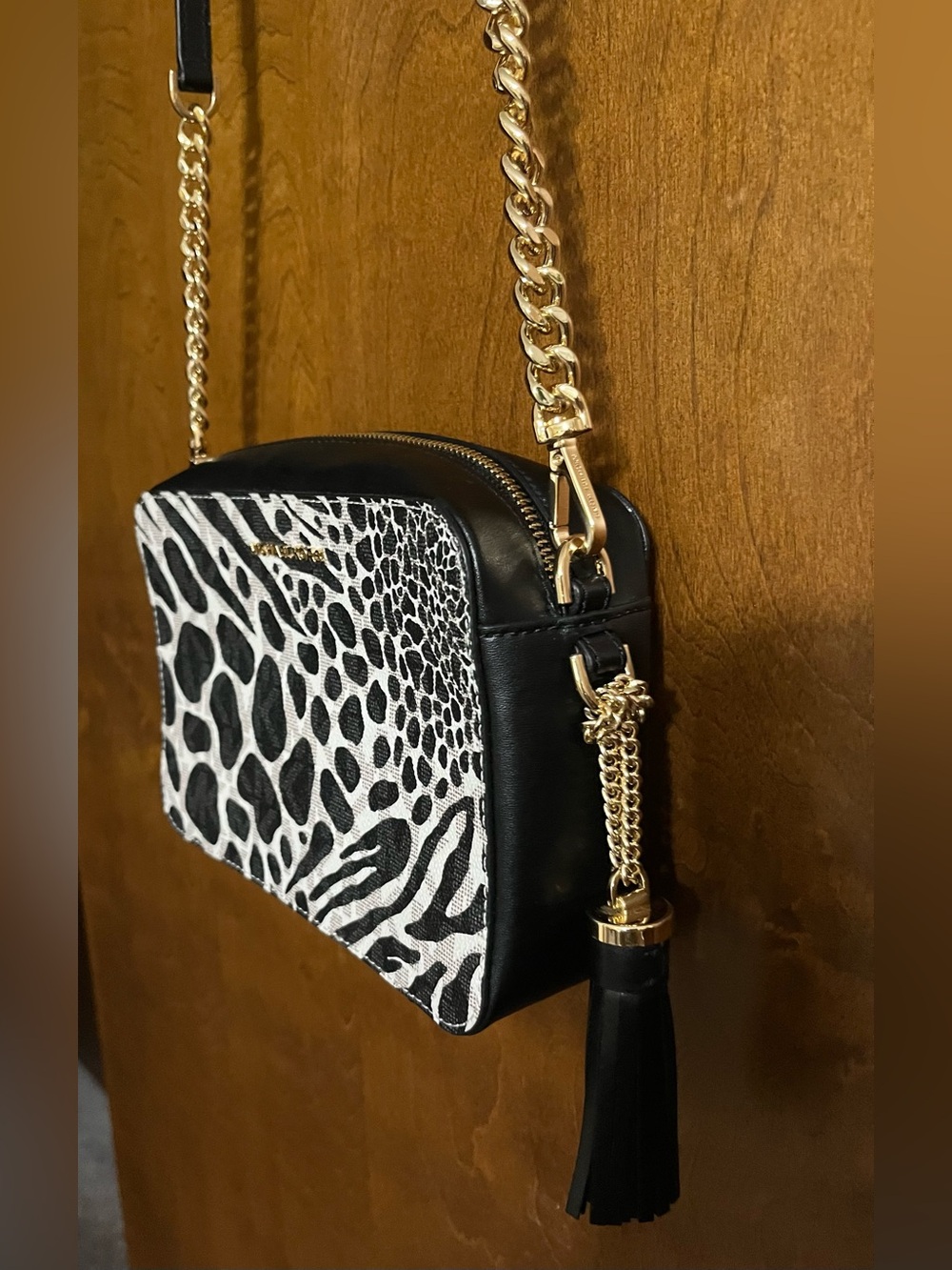 MICHAEL MICHAEL KORS CHEETAH LEATHER BAG NWOT - Picture 2 of 16